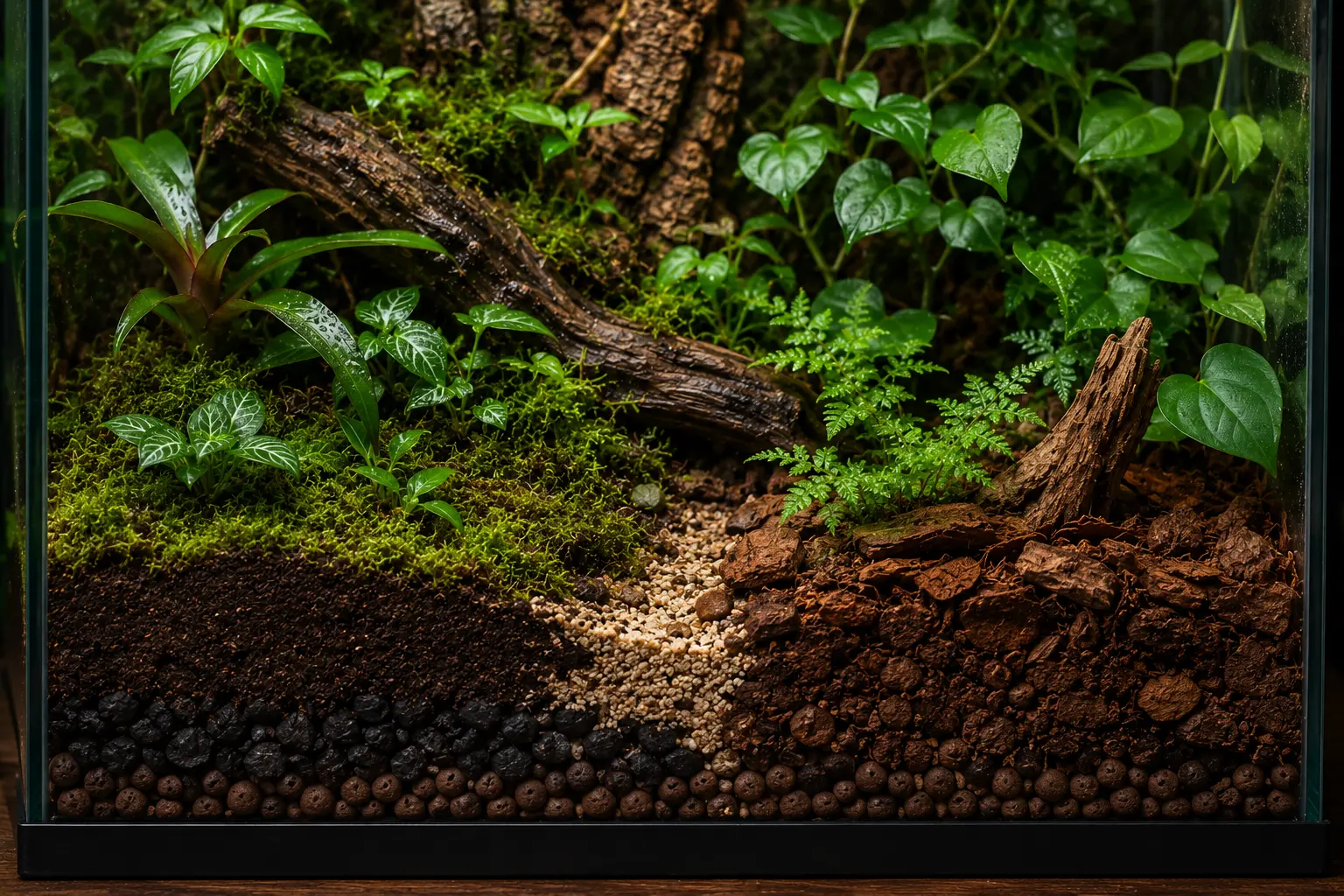 Jak łączyć różne rodzaje podłoża w jednym terrarium?